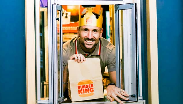 ukra king delivering burger king